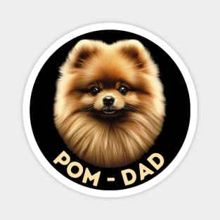 Pom Dad: Detailed Face Design Magnet